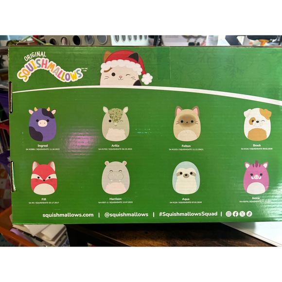 Squishmallows Plush Toy, 8 Count, Multicolored with hook for tree ornament - Picture 2 of 2